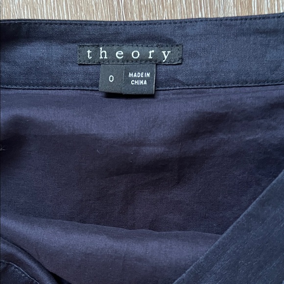 Theory Navy A-Line Skirt - Picture 3 of 9
